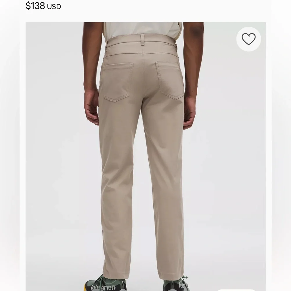 Lululemon Mens Size 31 ABC Classic Fit 5 Pocket Casual Pants Trousers 31 X 30 - Picture 11 of 12